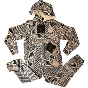 Moose Knuckles Kennedy Matching Set Kids Size: M - Bandana Print Jogger & Hoodie